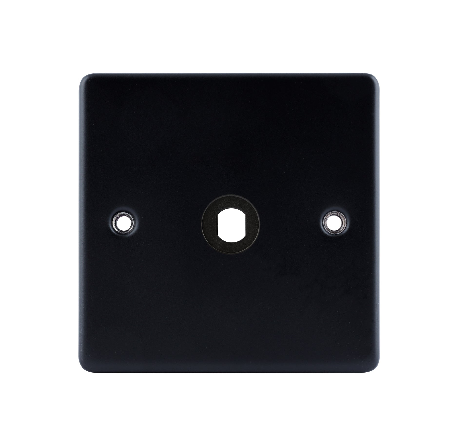 D-DP1-MB 1 Gang  Dimmer Plate (No Module) Matt Black